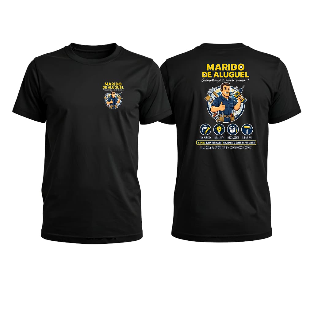 👕 CAMISA “MARIDO DE ALUGUEL” – ESTILO E PROFISSIONALISMO 🔧