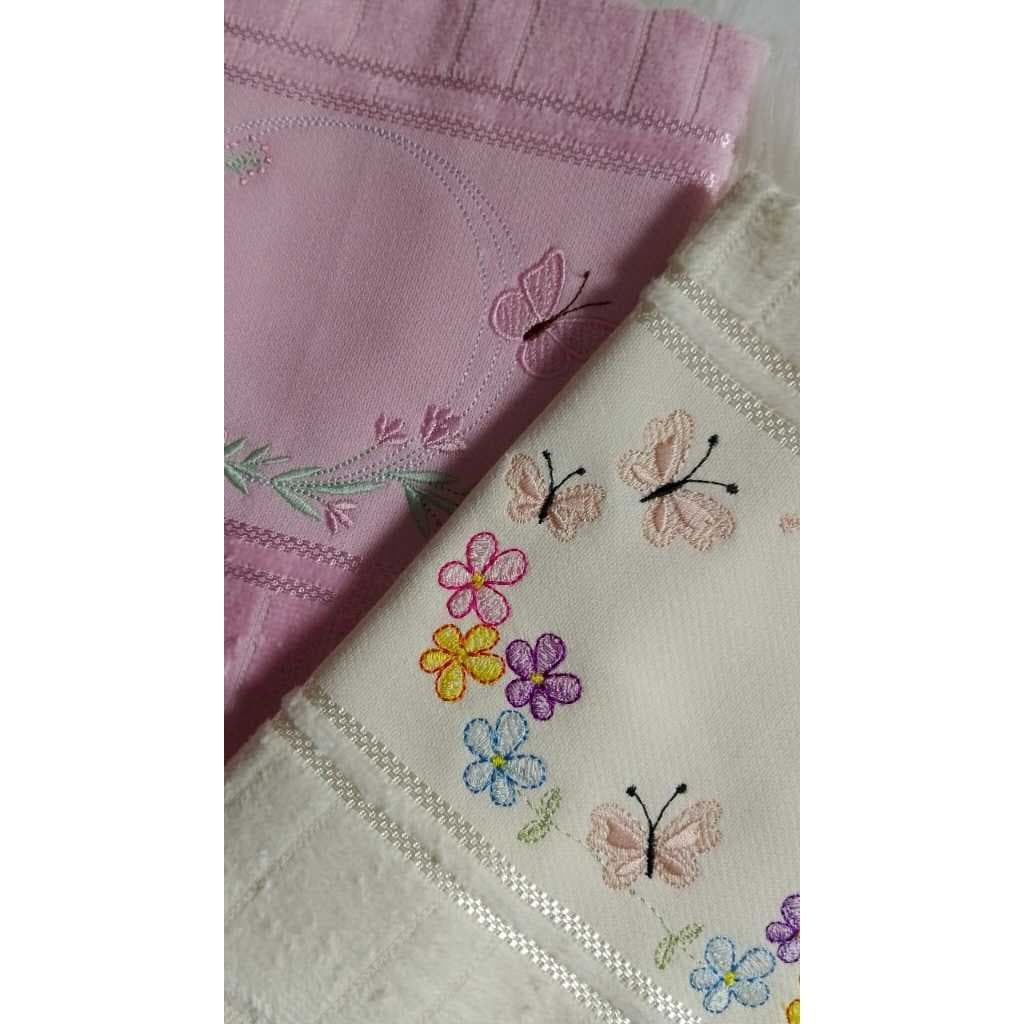 KIT TOALHAS LAVABO JARDIM PERSONALIZADAS