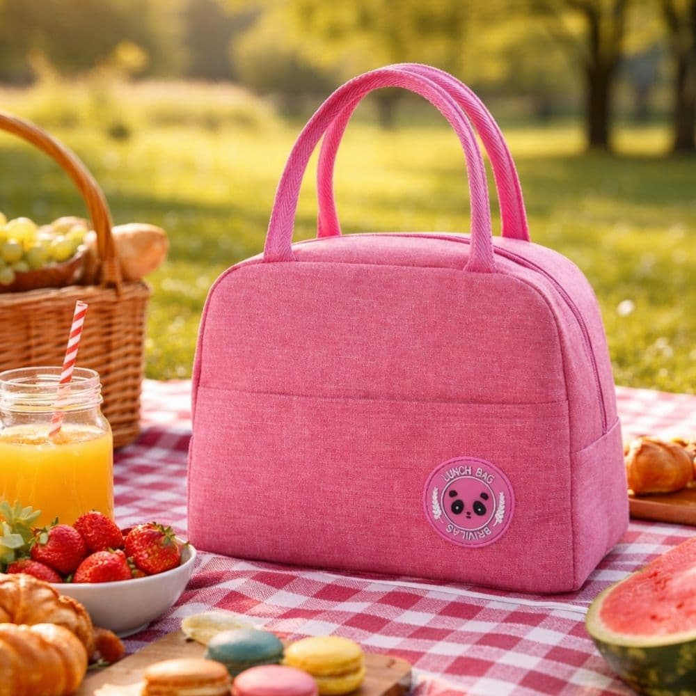 Bolsa Térmica para Marmita Compacta | Lancheira Térmica com Zíper e Alças