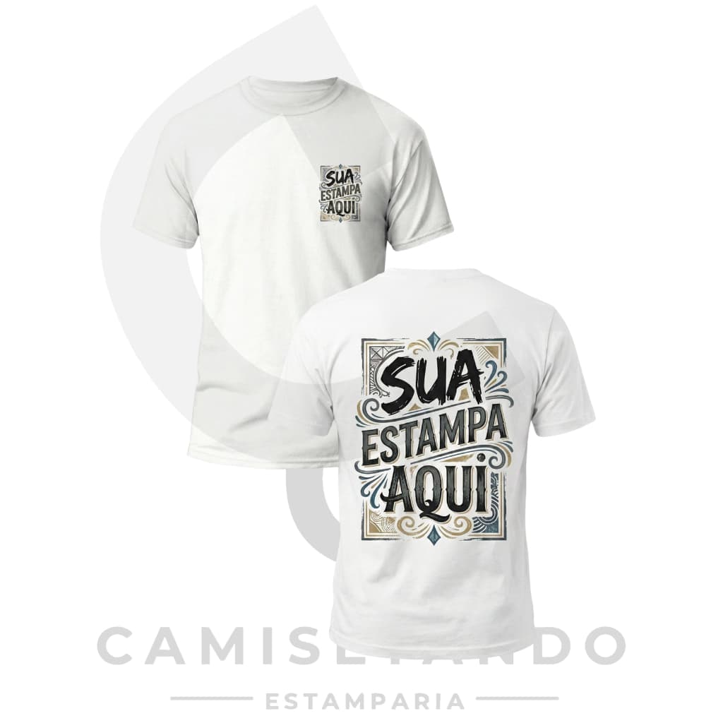 Camiseta Personalizada Sua Estampa Faça sua Arte Unissex 100% Algodão Várias Cores - Envio Rápido