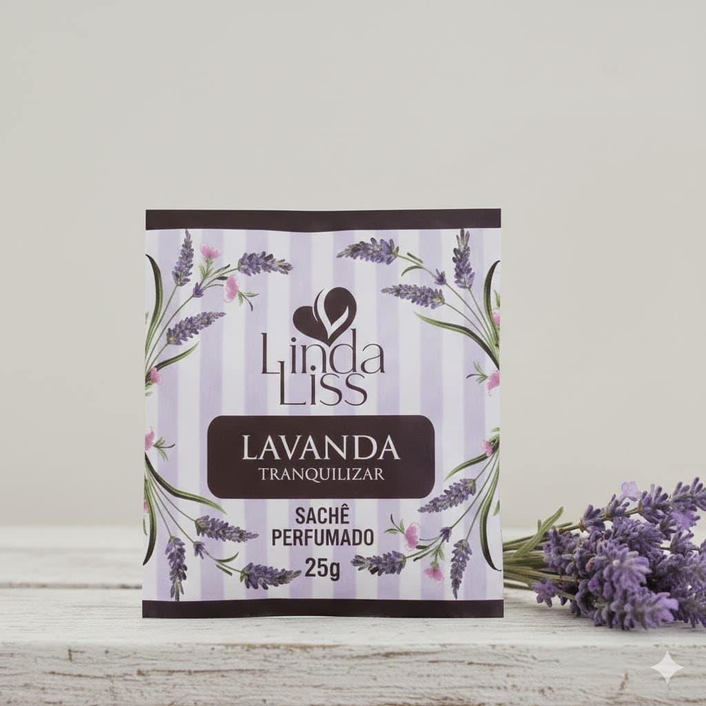 Sachê Perfumado Lavanda Linda Liss Aromatizador De Ambiente