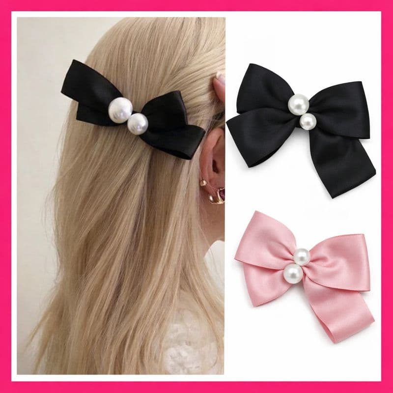 Grampo De Cabelo Presilha com Perolas J&E Laços, Elegante e Perfeito para Uso Diario