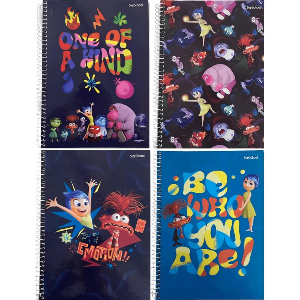 Caderno Pequeno Espiral 1/4 CD 80 Fls Divertidamente Anotações Escolas Escritorios