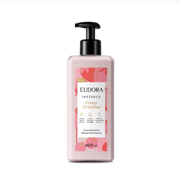 Creme Hidratante Desodorante Corporal Instance Frutas Vermelhas 400ml Eudora