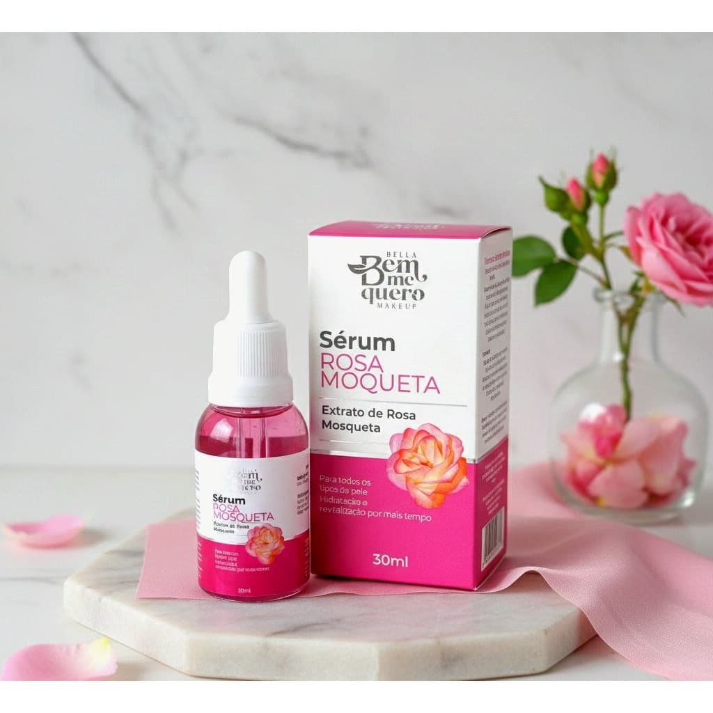 Sérum Facial Bem-me-quero 30ml - Escolha: Vitamina C, Ácido Hialurônico, Rosa Mosqueta ou Antioleosidade - Skincare Prof