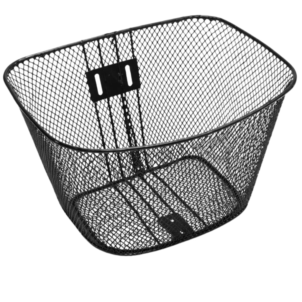 Cesta Cestinha Aramada Bicicleta Aro 24/26 Grande Preto Bike