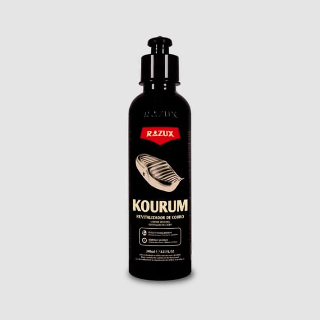 Kourum Razux 240ml Revitalizador de Couro para Banco de Moto com Hidratação e Conservação