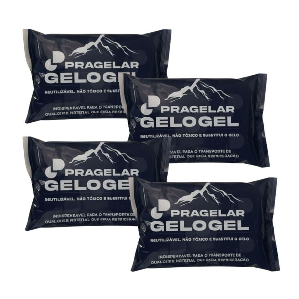 Kit 4 Gelo Gel Artificial Reutilizável Flexível 120ml