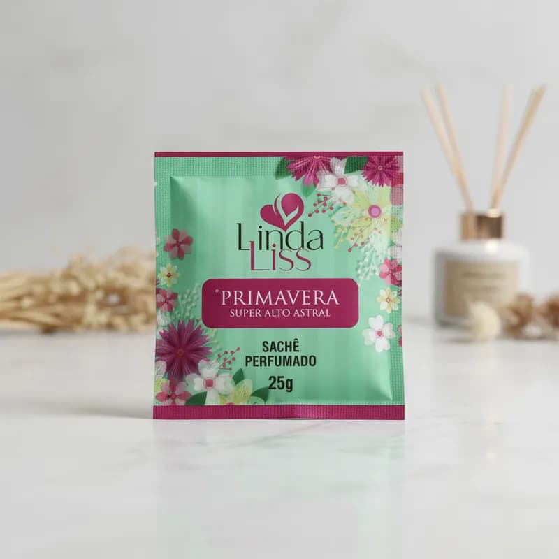 Sachê Perfumado Primavera Linda Liss Aromatizador De Ambiente