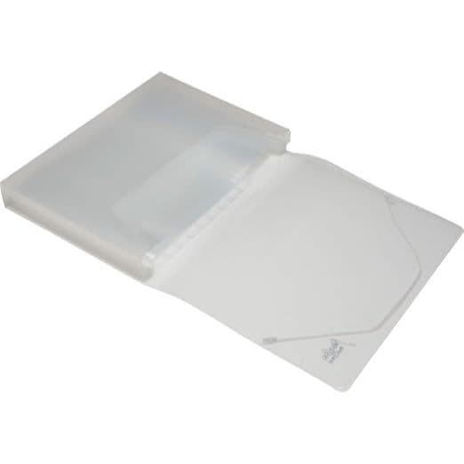 Pasta Sanfonada Plastica A4 12 Divisoes Cristal - 01 Unidade Polibras, 90717, Cristal