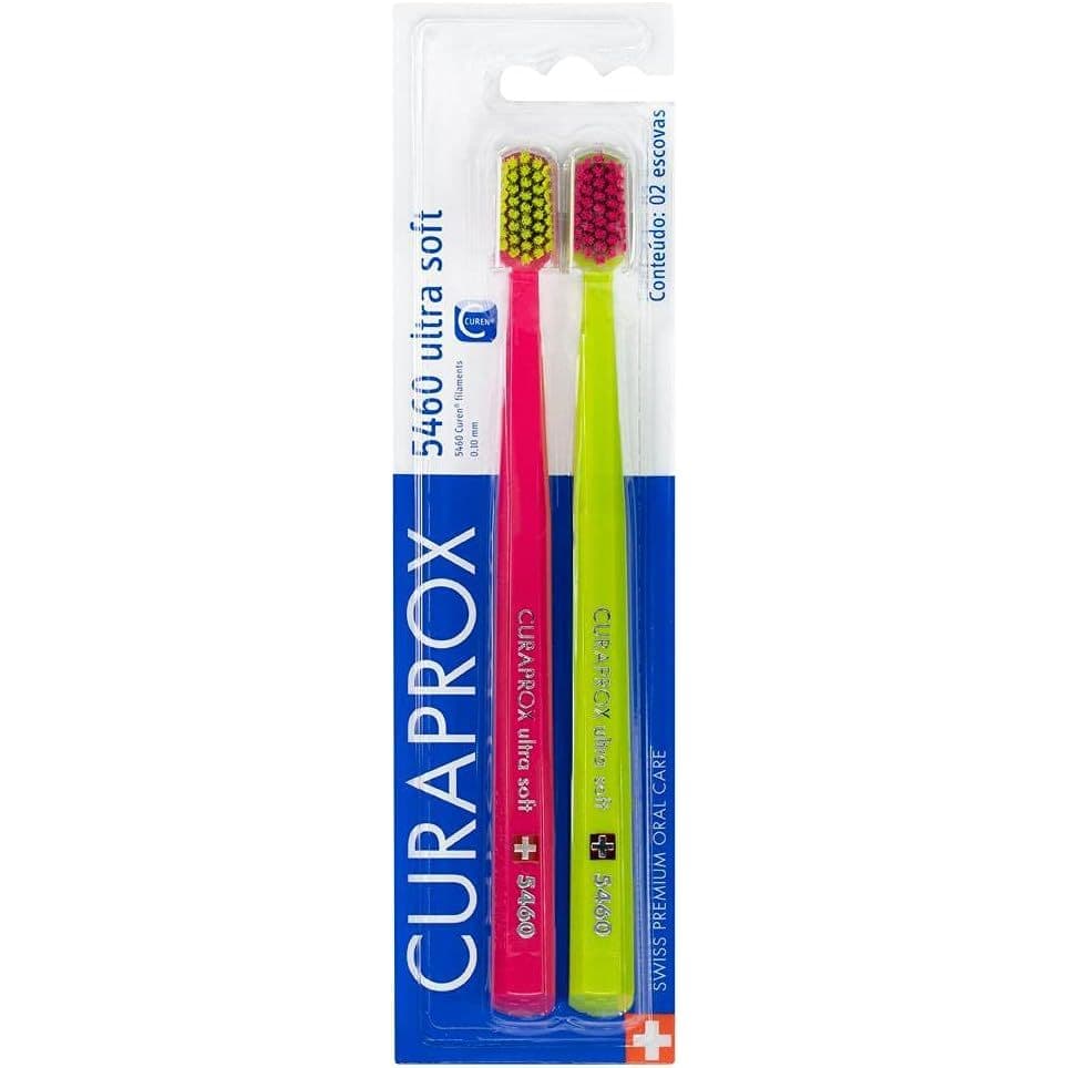 Escova Dental Curaprox 5460 Ultra Soft Com 2 unid sortidas