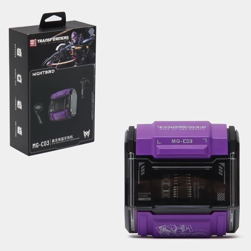Fone Bluetooth Transformers MG-C03 | Som Hi-Fi 13 mm | Bluetooth 5.3 | LED RGB Gamer | Modo de Jogo