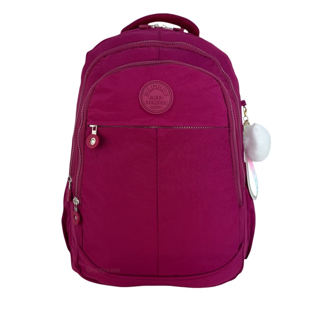 Mochila Feminina Tactel Resistente Para Escola Estudante Trabalho Dia a Dia Casual