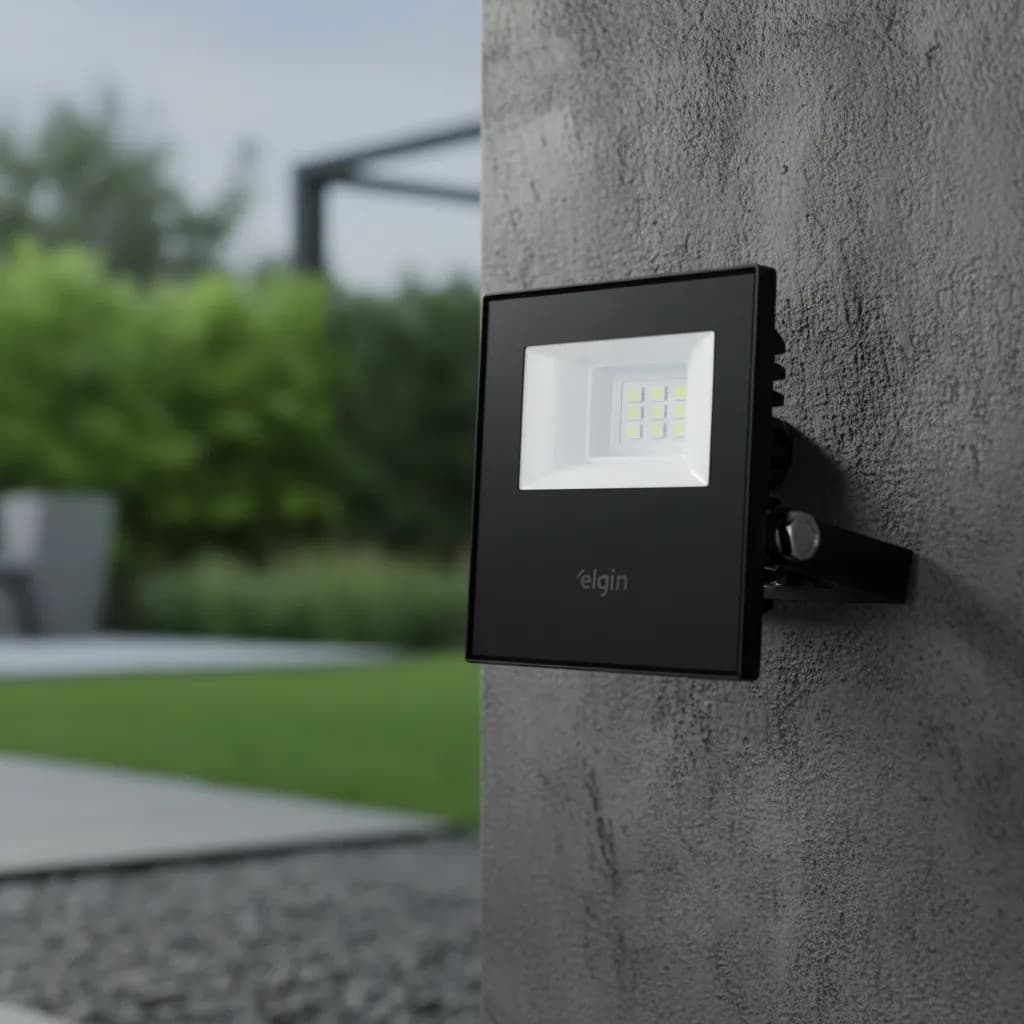 Projetor Led Elgin Refletor 10w 6500k Cor da carcaça Preto Cor da luz Branco