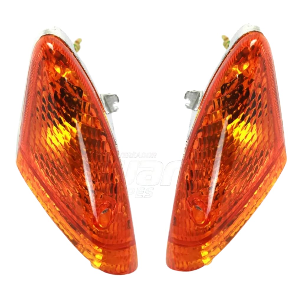Par de Setas Piscas Dianteiros Honda Biz 100 1998 1999 2000 2001 2002 2003 2004 2005