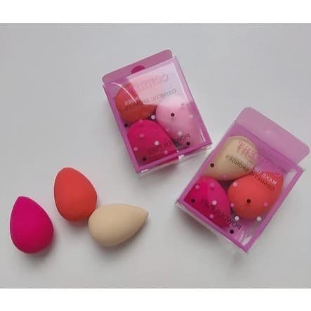 Mini Esponjas para Maquiagem Kit Colorido | Ideal para Base, Corretivo e Contorno