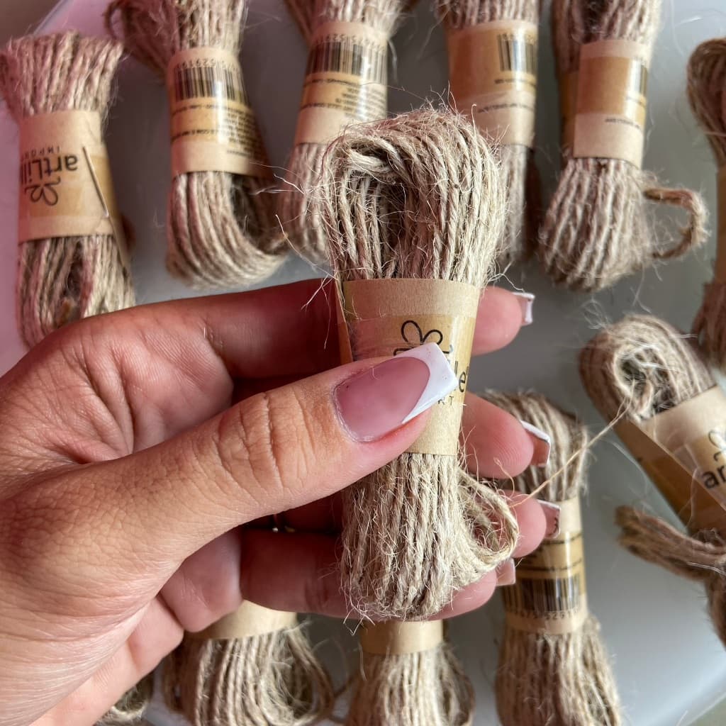 Fio Cordão Juta  Para Personalizados de Luxo com 10 Metros