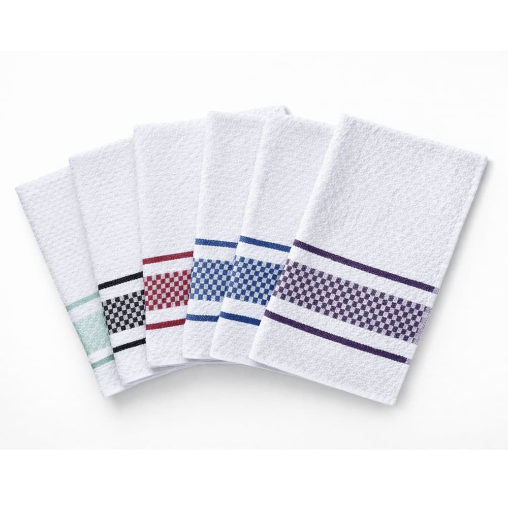 KIT 5 UNI Pano De Copa Atoalhado Xadrez 40x65Cm 100%  Algodão - Sortidos - GUARDANAPO DE LOUÇA