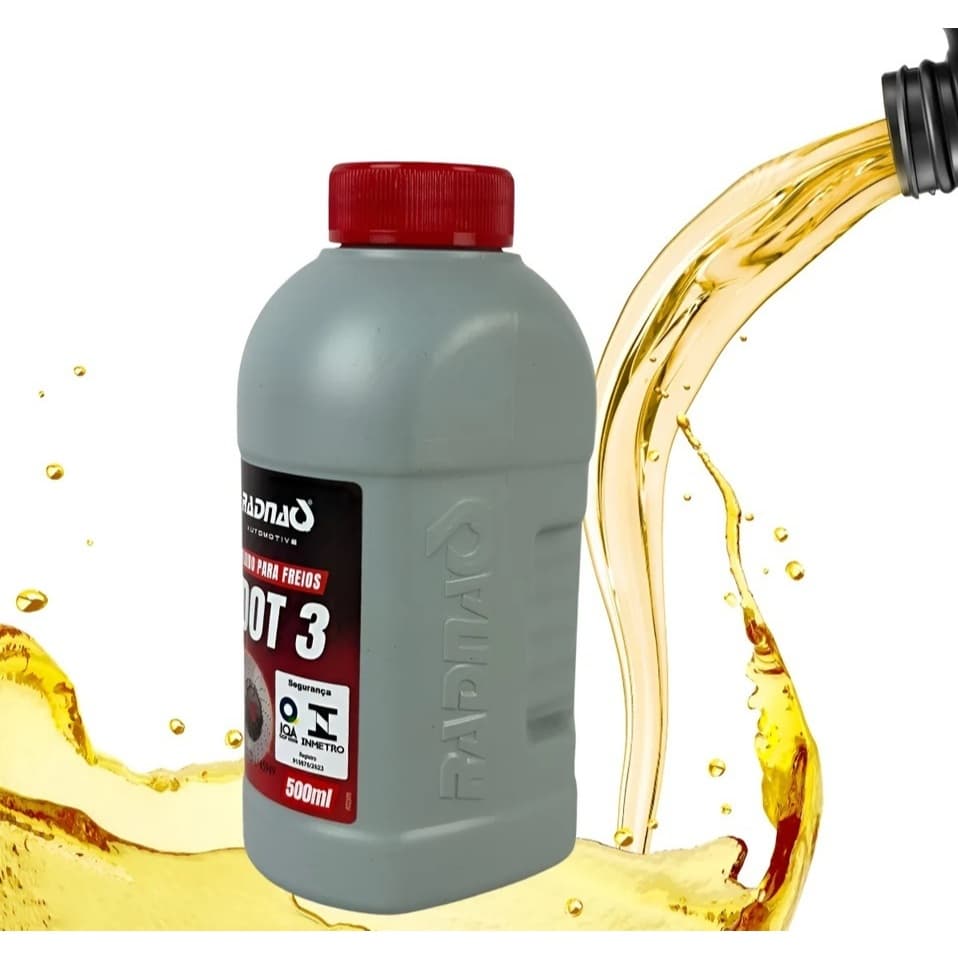 Fluido De Freio Dot 3 Radnaq 500 Ml Original De Qualidade