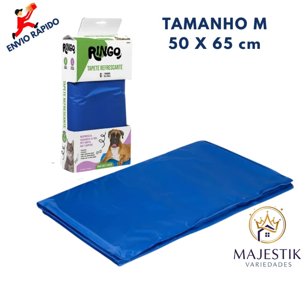 Tapete Refrescante Gelado Para Pets Cachorro Cães Gatos Alívio Calor Para Cães Porte Médio