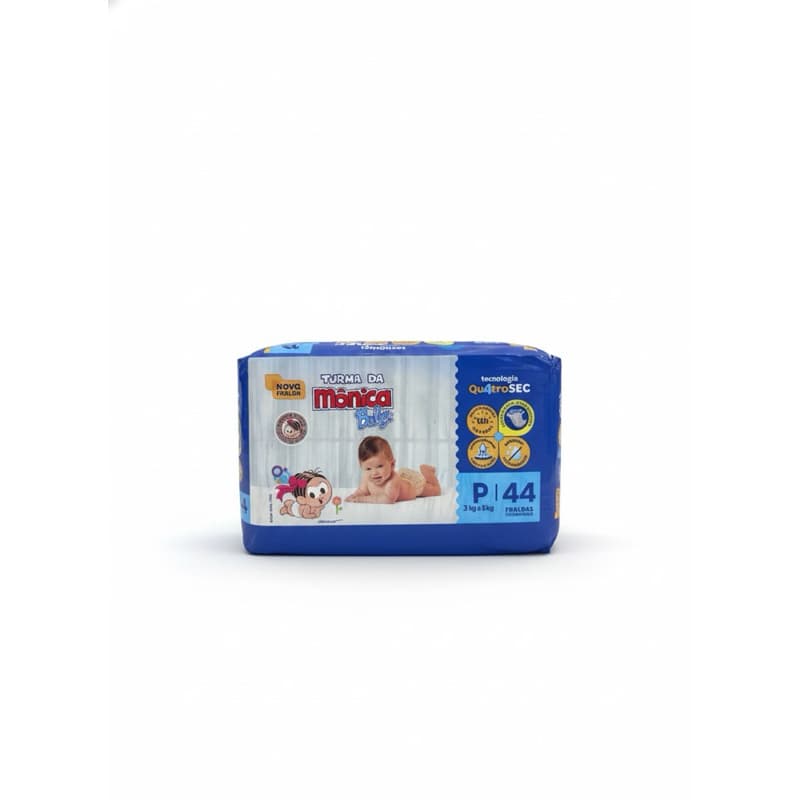 Fralda descartável economica Turma Da Mônica Baby - Tamanhos (P M G XG XXG)
