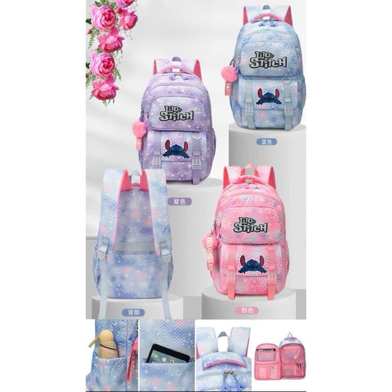 Mochila infantil, lilo stich material taiday,estilo geladeira.