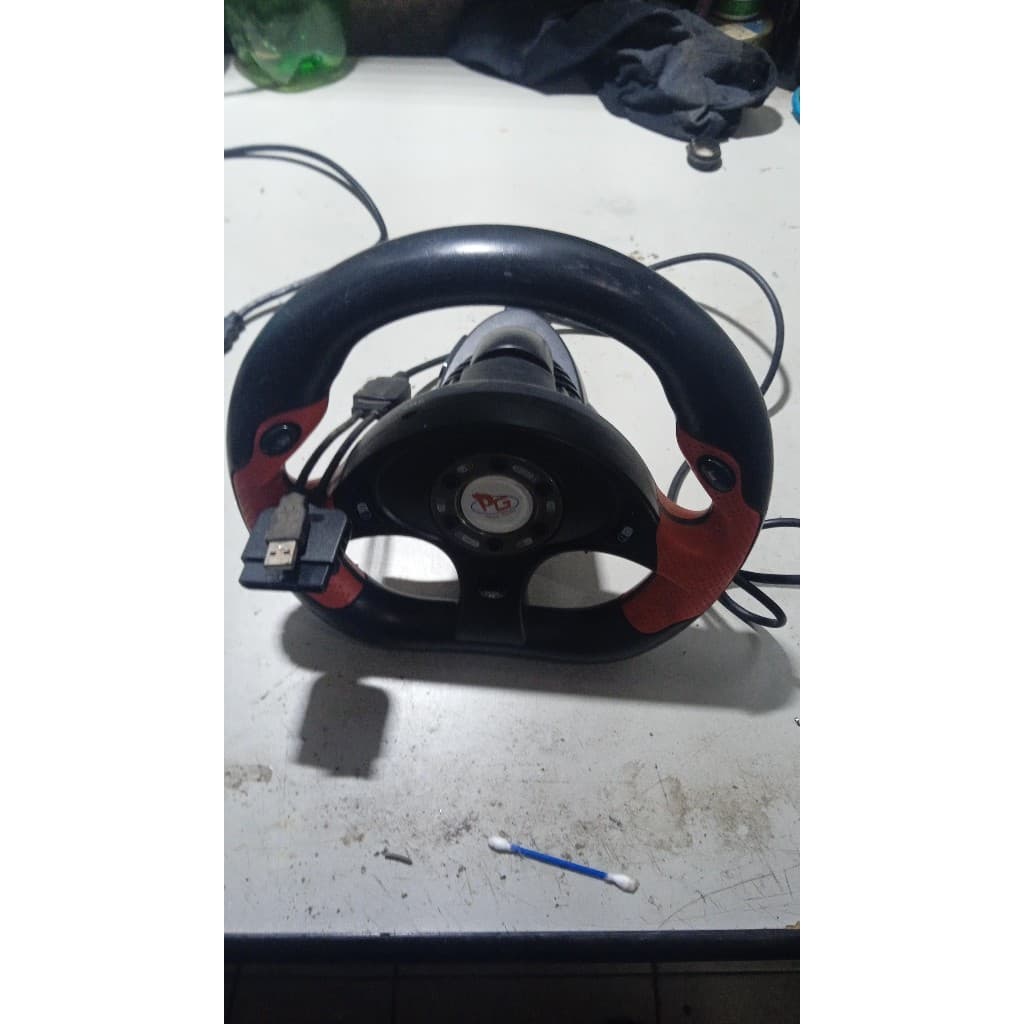 Volante Gamer Pg Ps2 Ubs Com Cabo ps2