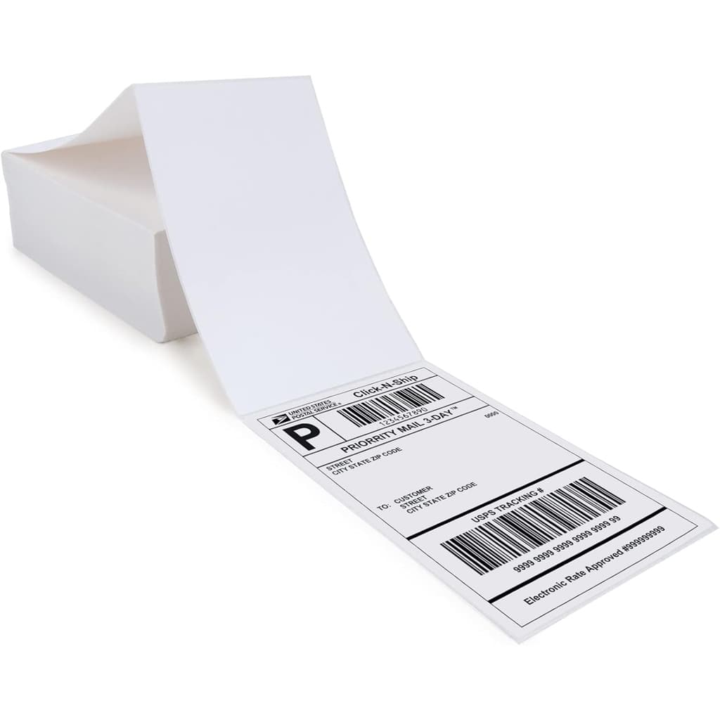 Etiquetas Térmicas Sem Rolo 10x15CM Papel Térmico e Papel Contínuo 1000 Etiqueta Térmica Papel