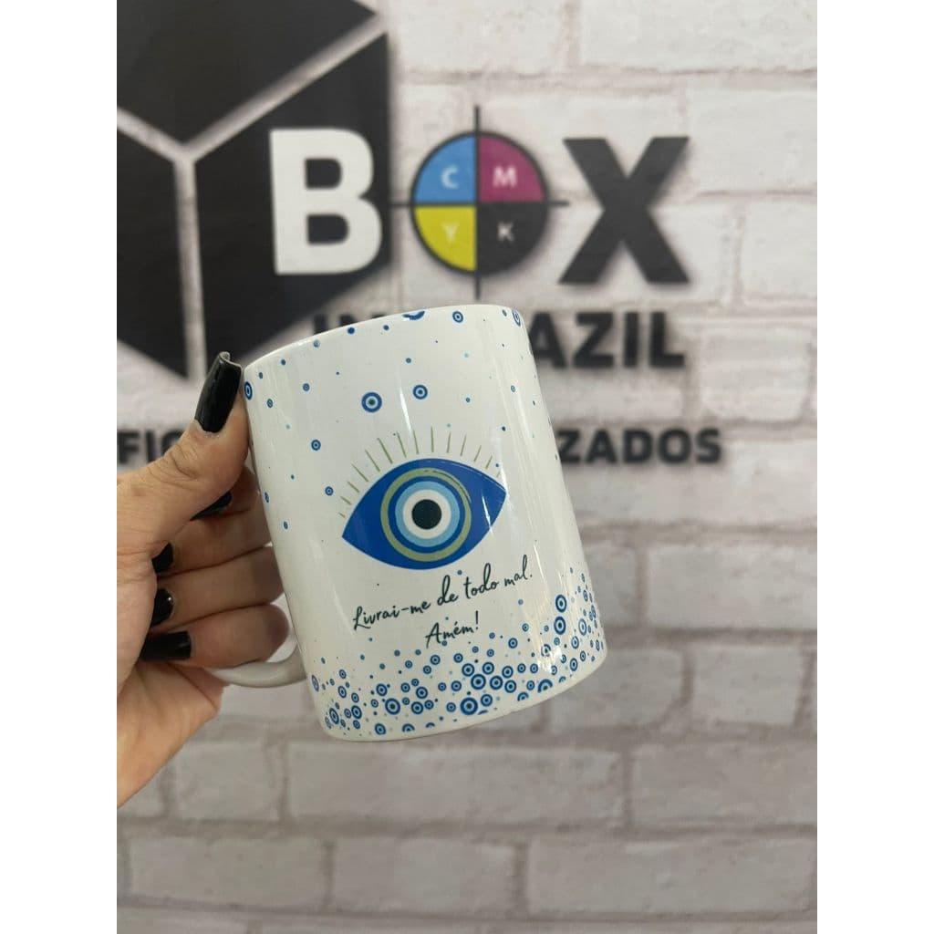 CANECA PERSONALIZADA OLHO GREGO – PROTEÇÃO & ENERGIA POSITIVA