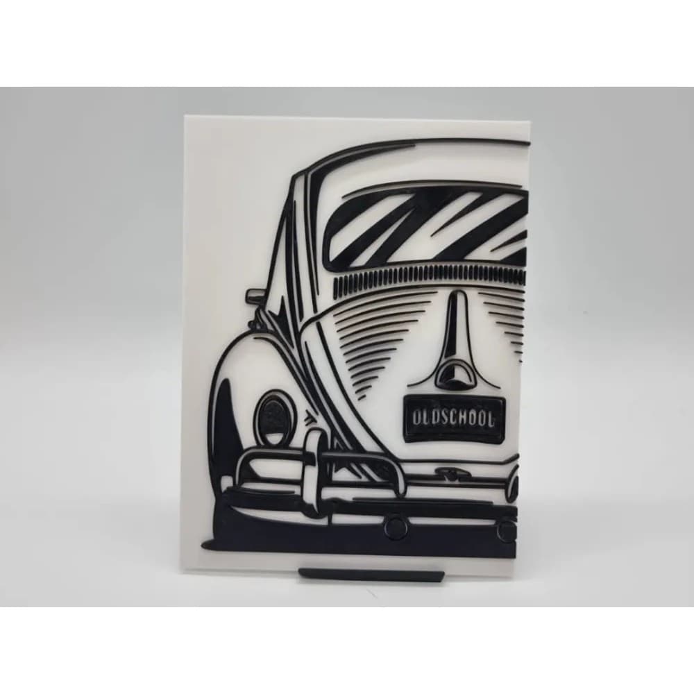 Enfeite Decorativo Fusca Old School em PLA – 24 cm