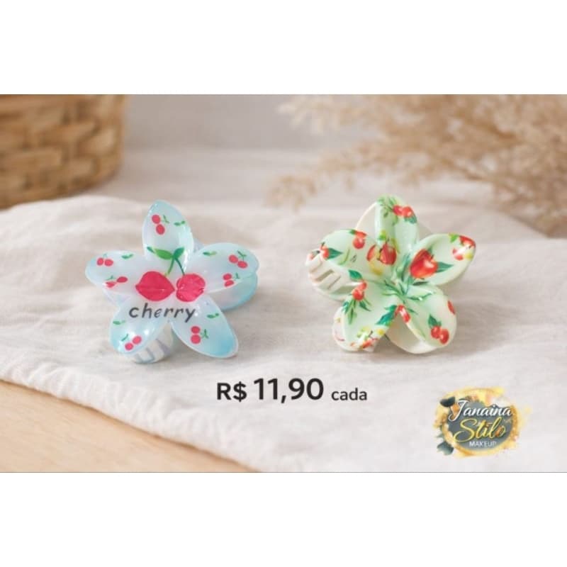 Presilha Floral Grande para Cabelo – Formato Flor