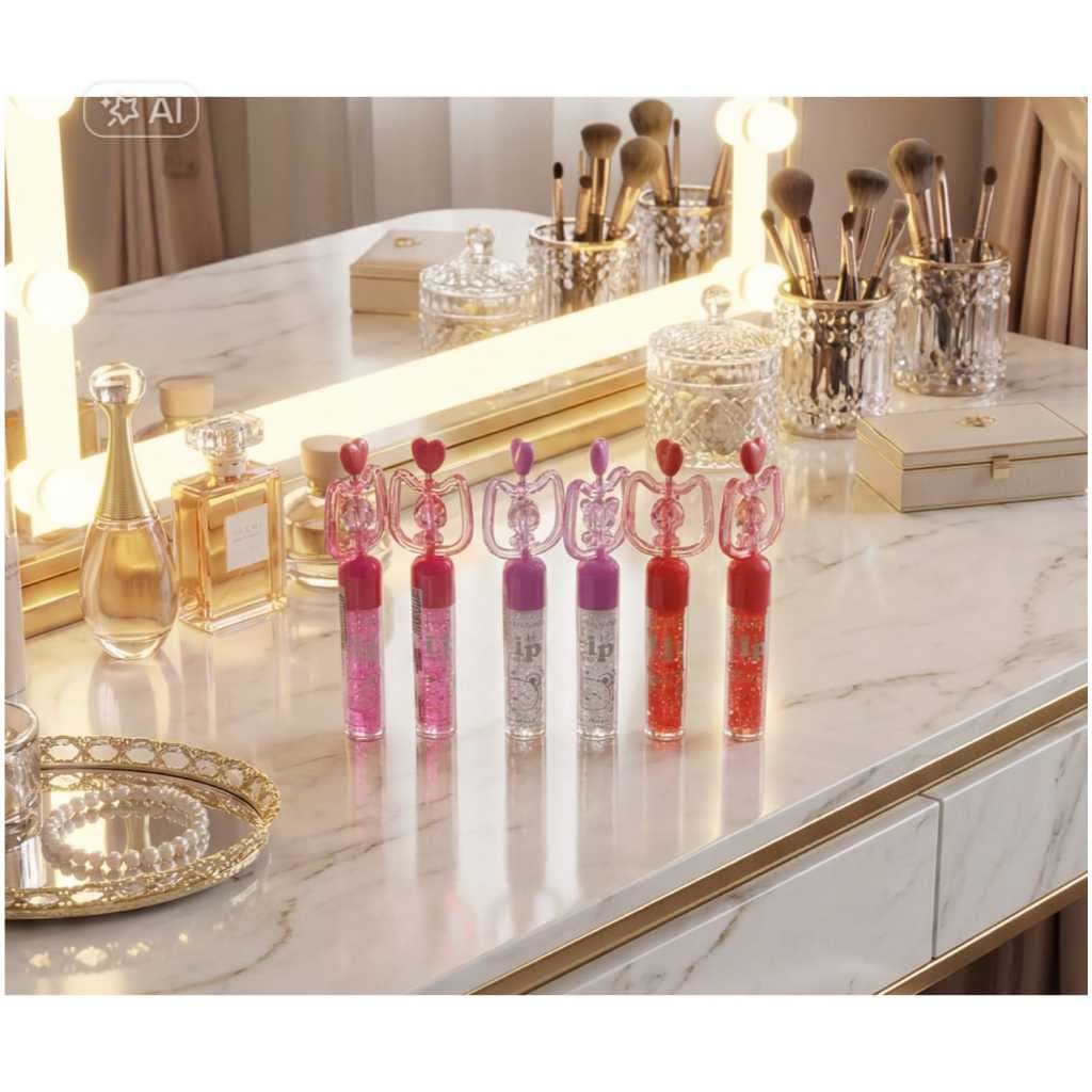 Lip Gloss Glitter Yoyomaquiamor - gira gira