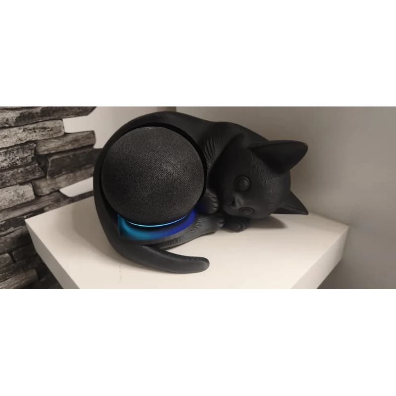 Suporte Alexa Gato para Echo Dot | Decorativo | Impressão 3D em PLA