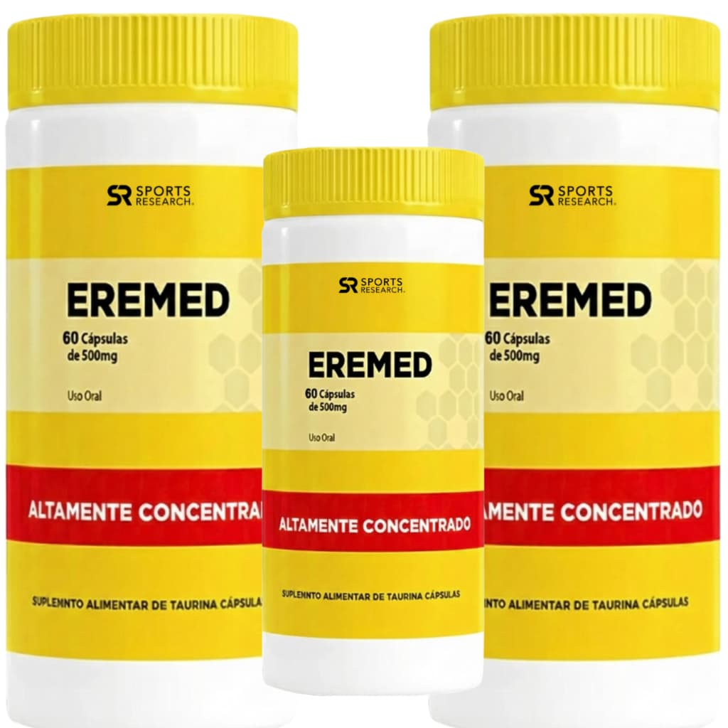 3 Eremed 60 cápsulas Suplemento para Homens Eremed Original Envio Rápido