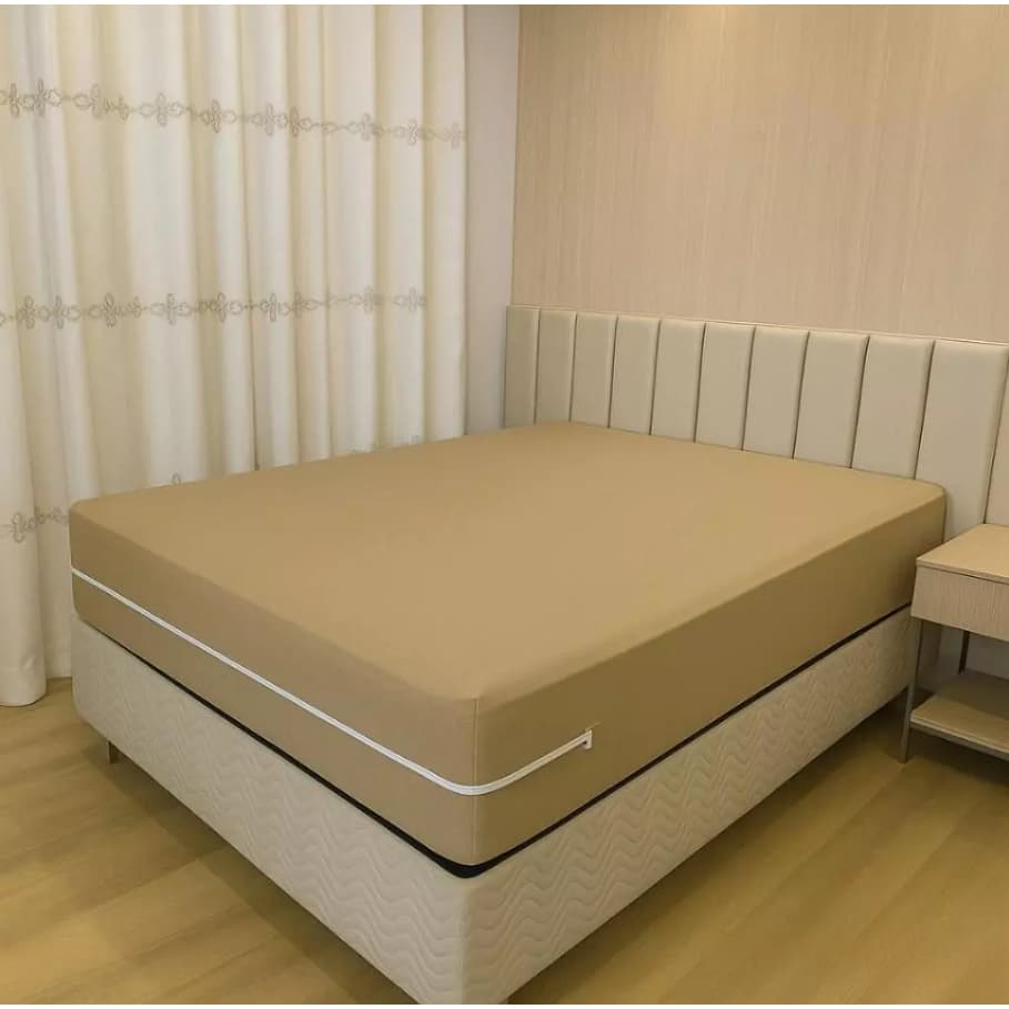 Capa de Colchão Queen De Malha Protetor com Zíper para Facilitar a Higiene 1,60m x 2,00m x 0,30m