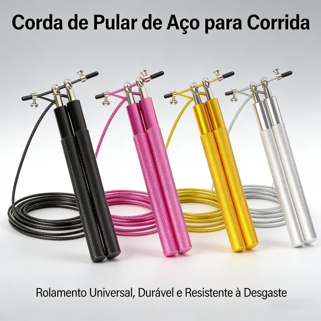 Corda De Pular Rolamento Cabo De Aço Profissional corda de pular de liga de alumínio Esportes ao ar livre