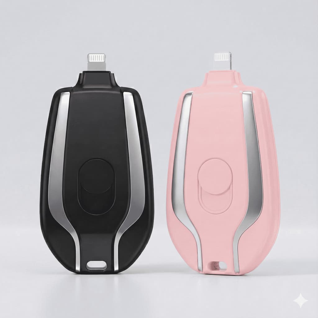 Carregador De Chaveiro Portátil Power Bank 1500mAh Mini Bateria Ultracompacto De Carregamento Rápido Lighting