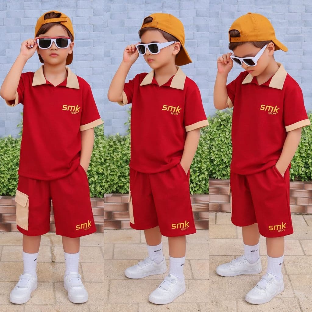 Conjunto Infantil Menino Malhão Premium Camisa E Bermuda Verão 4 ao 14 Anos
