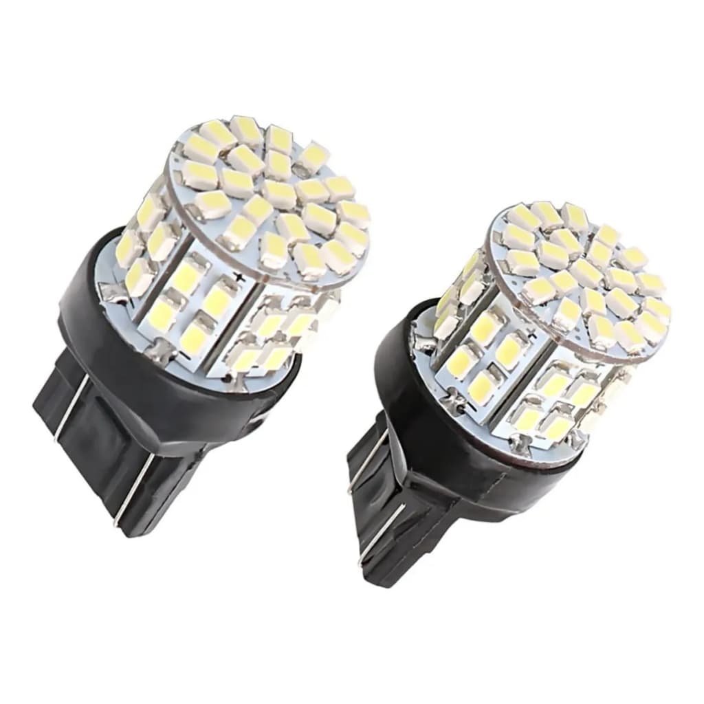 KIT 2 LAMPADA T20 50 LED 1 2 POLO 7440 7443 BRANCA +FORTE