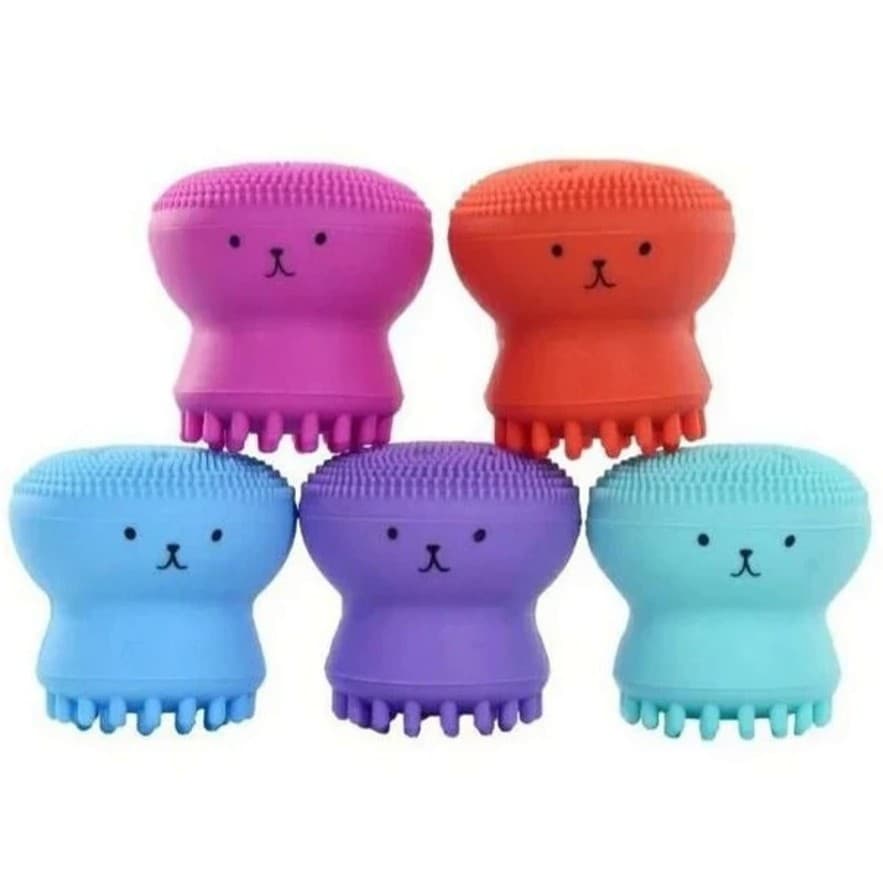 Esponja Facial Silicone Polvo Massageadora E Esfoliante