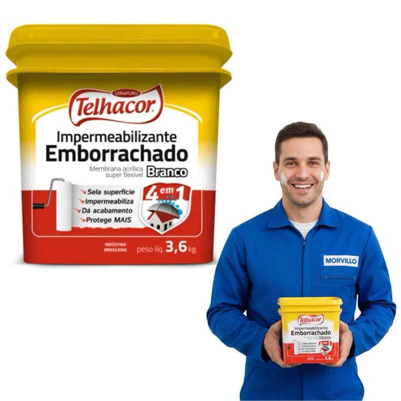 Tinta Emborrachado Branco Telhacor 3,6lt