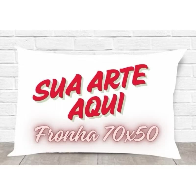Fronha personalizada com sua foto logo ou arte para seu travesseiro
