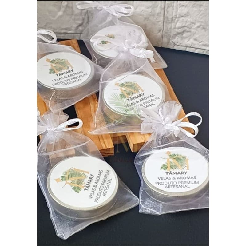 Kit 10/20/25 velas artesanais em lata tradicional para lembranças de casamento, aniversário, batizados e brindes