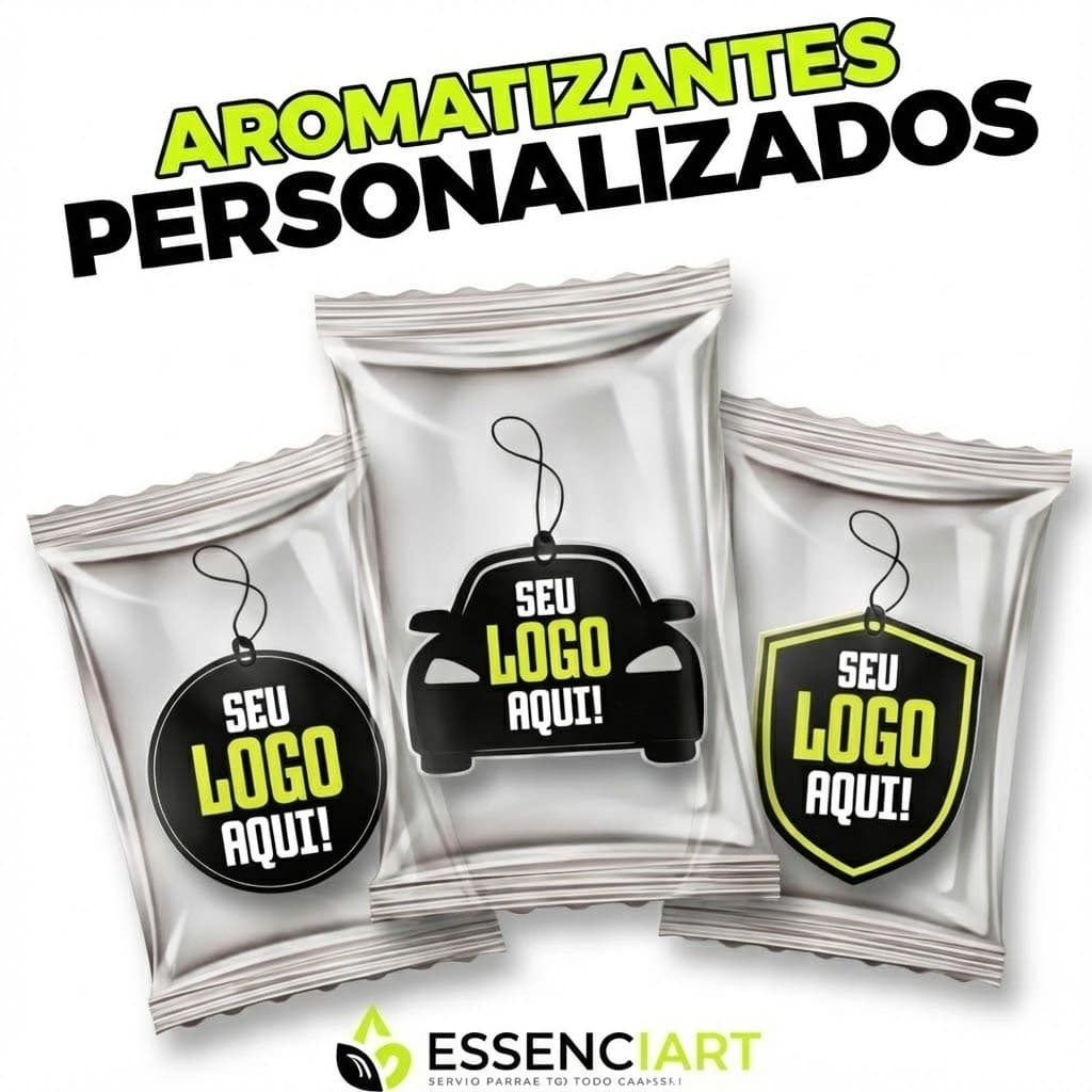 20 unidades BRINDE PERSONALIZADO AROMATIZANTE (cheirinho para carro)