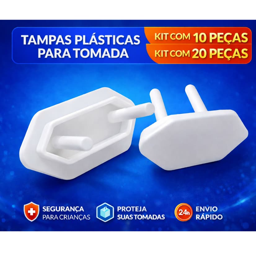 Tampa Protetora para Tomada – Segurança para Bebês e Crianças