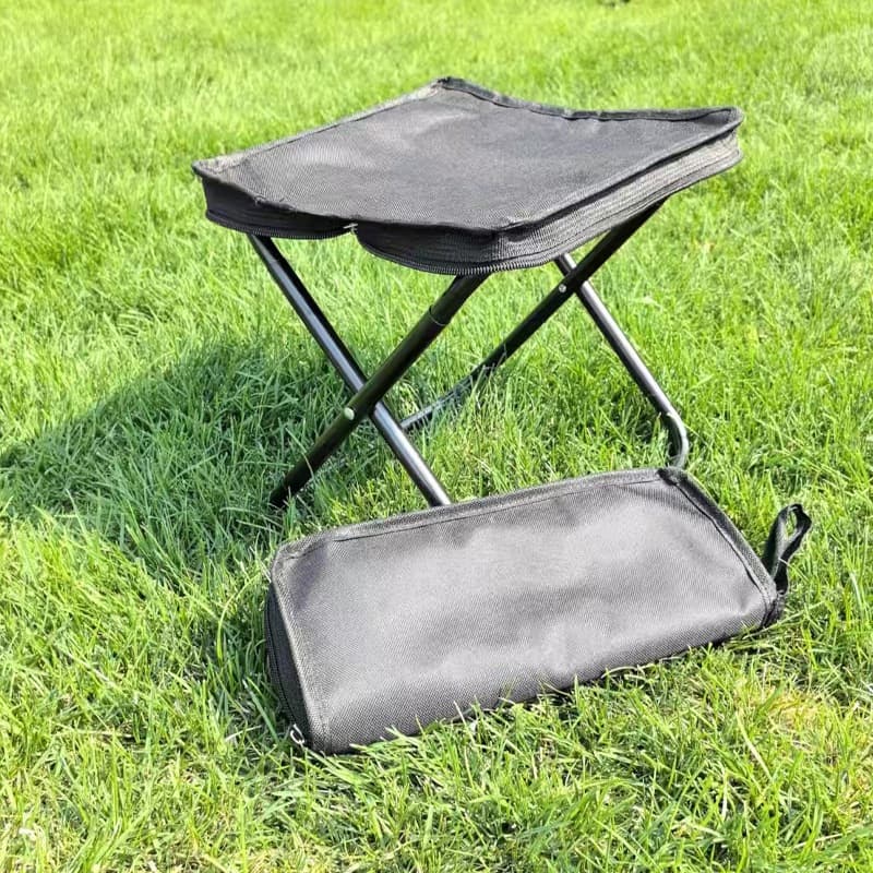 Banqueta Dobrável de Alumínio para Camping - Com Bolsa Zíper