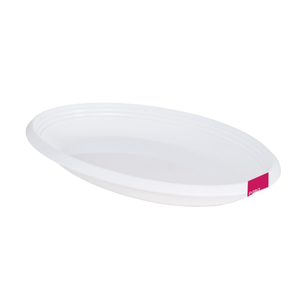 TRAVESSA OVAL BRANCA LE CHEF PARA SERVIR 37X21,5X4 CM EM PVC