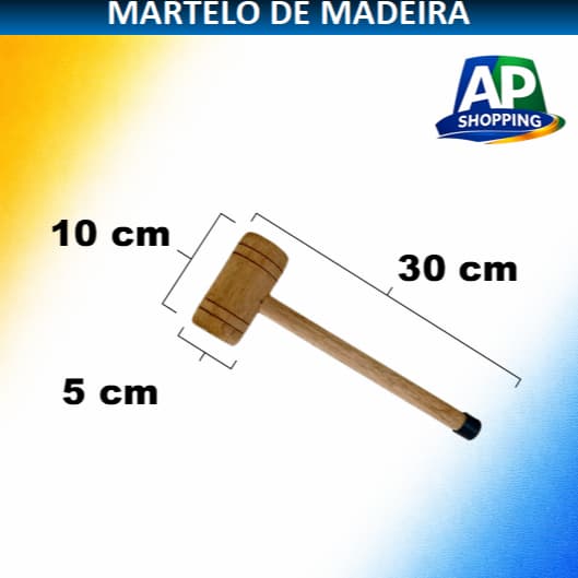Martelo de Madeira para Bater Pneu, Carreta, Caminhão, Ônibus, Veículos Agrícola  Atacado e unitário