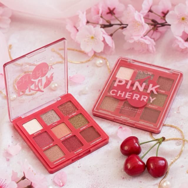 Paleta De Sombras Pink Cherry Linha Rosa Ruby Rose Hbe2202 - Alta Pigmentação e Fácil Aplicação