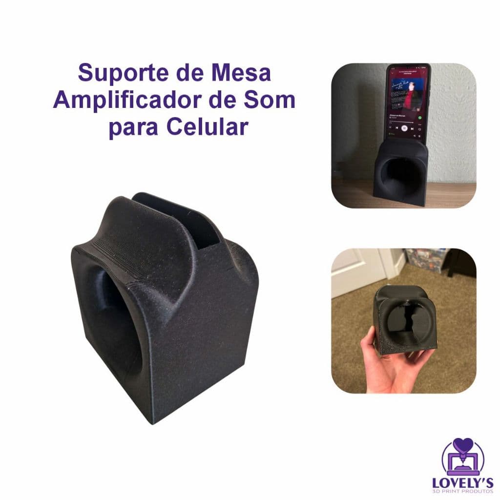 Suporte de mesa Amplificador de Som para Celular – Sem Energia, Som Mais Potente